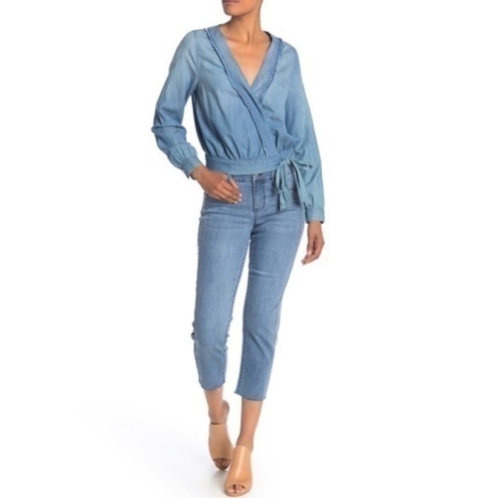 Liverpool Bryce Crop Embroidered Skinny Jeans